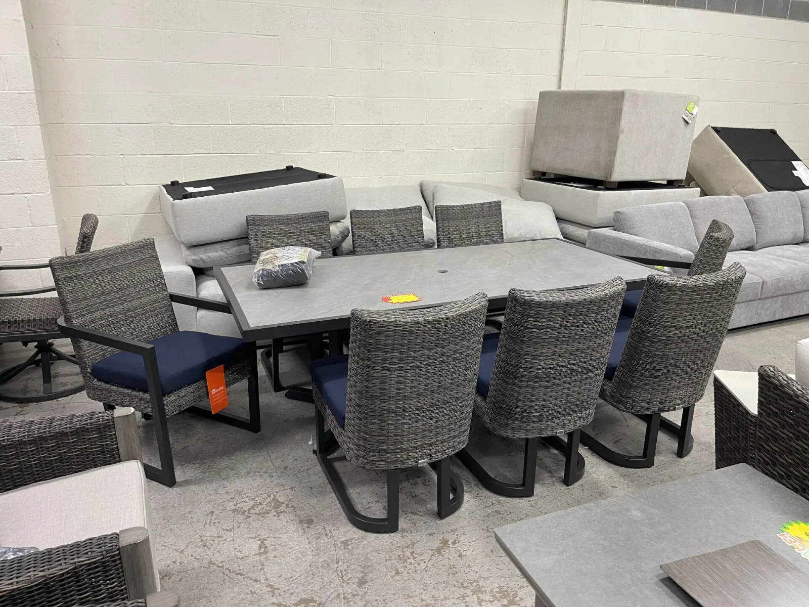 Agio Luna 9-piece Outdoor Patio Dining Set - Image 2