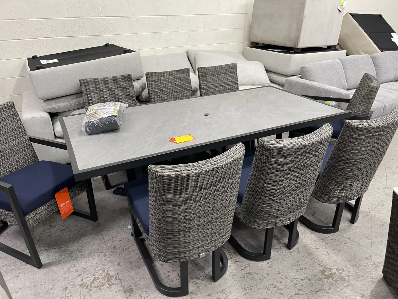 Agio Luna 9-piece Outdoor Patio Dining Set - Image 3