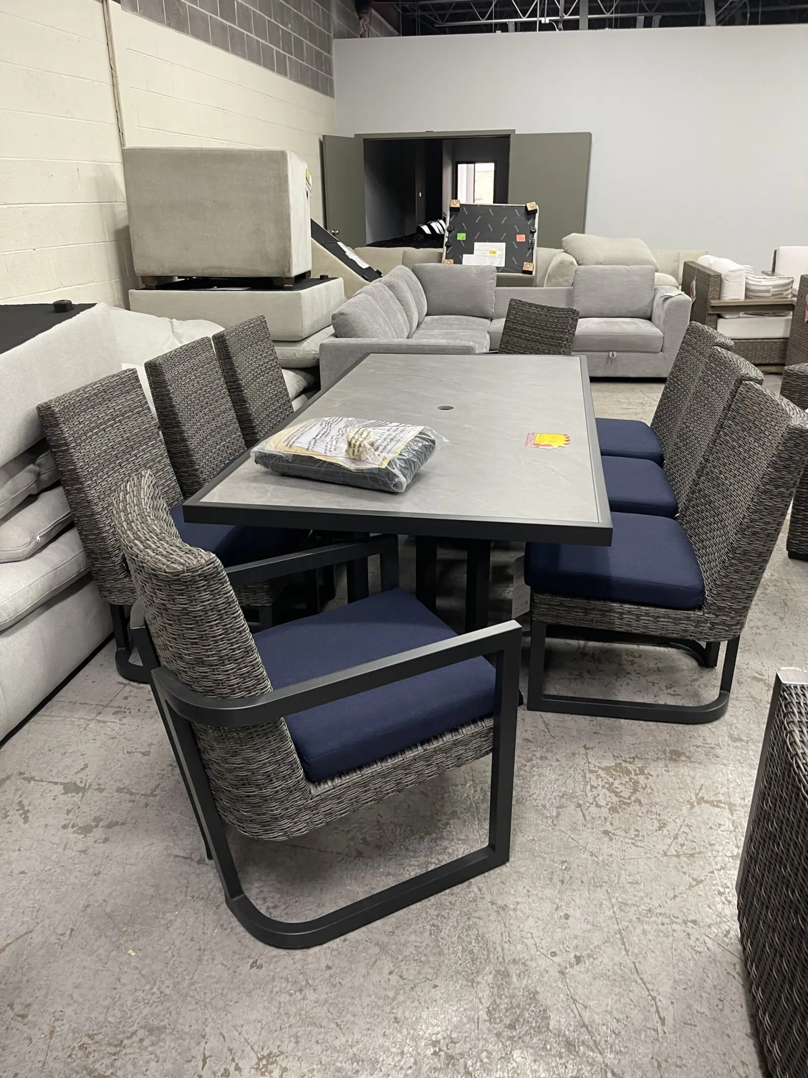 Agio Luna 9-piece Outdoor Patio Dining Set - Image 7