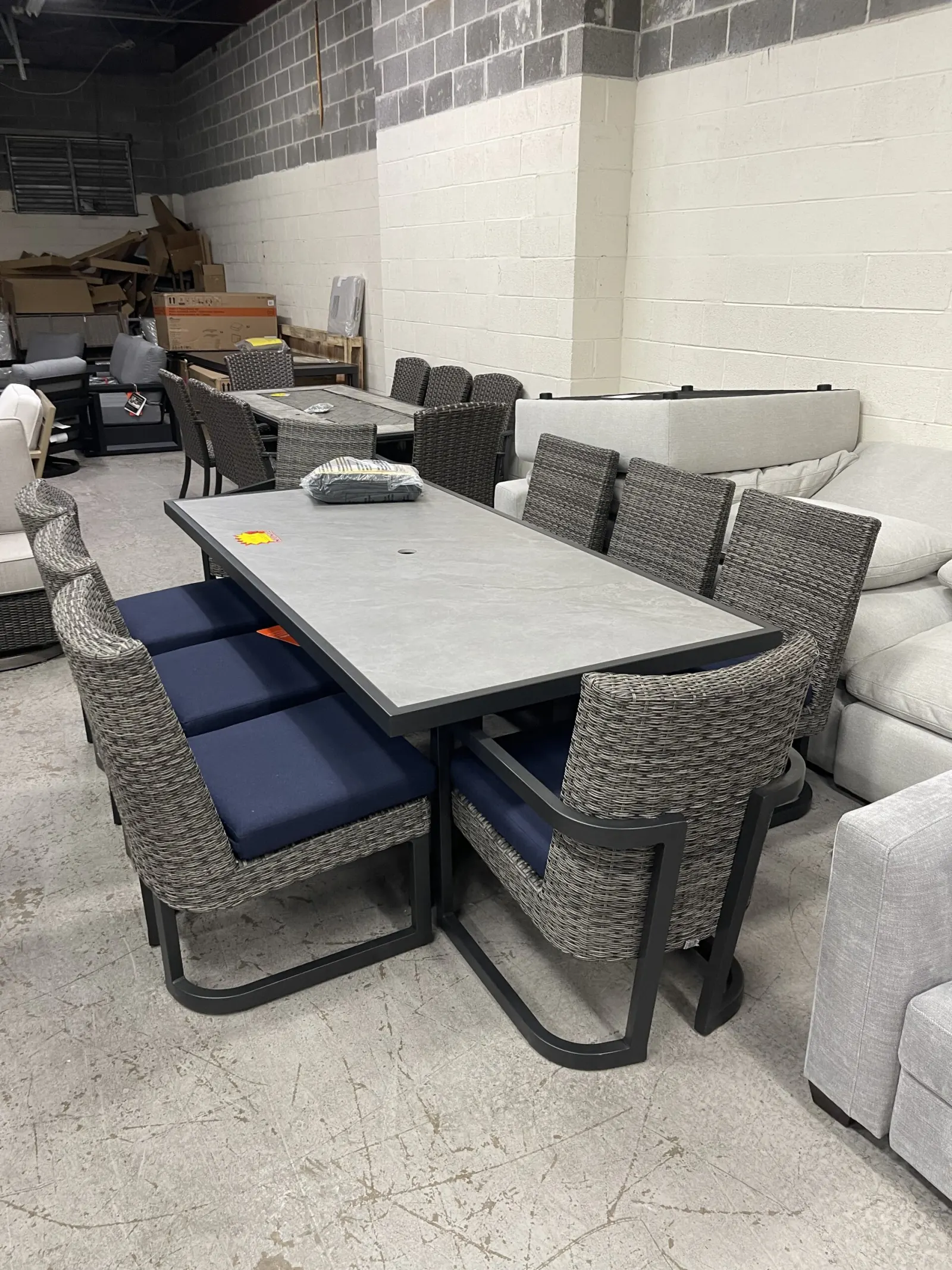 Agio Luna 9-piece Outdoor Patio Dining Set - Image 12