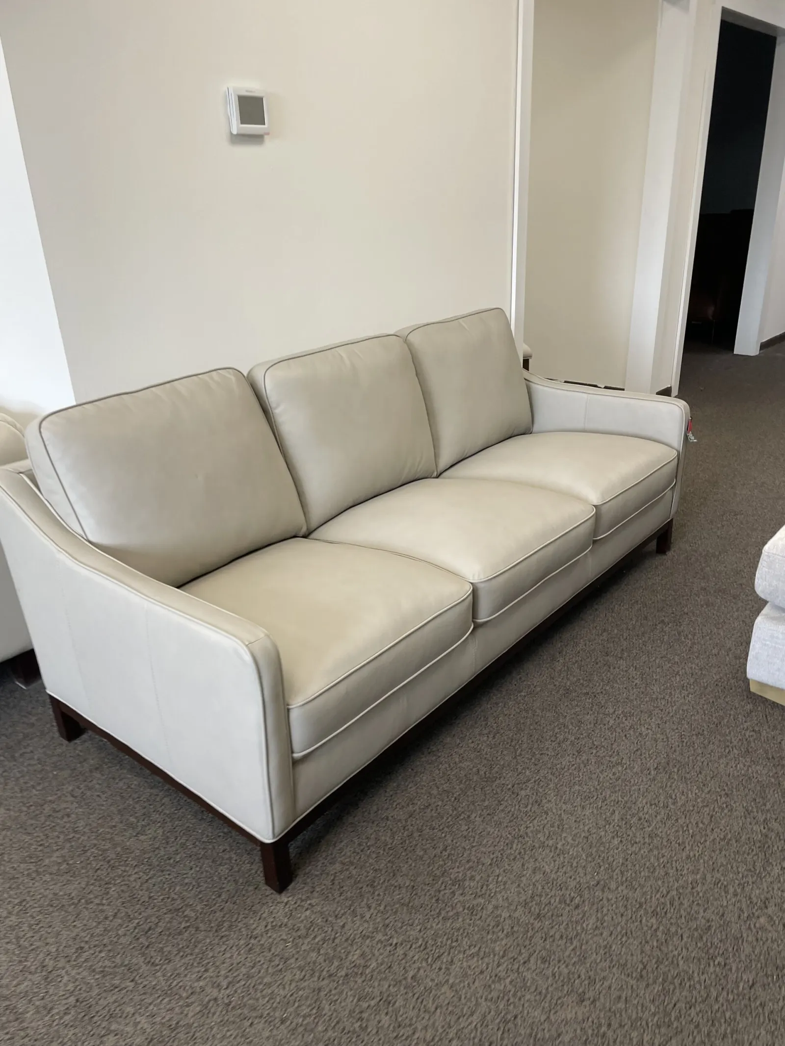 Concise Leather Sofa - Image 2