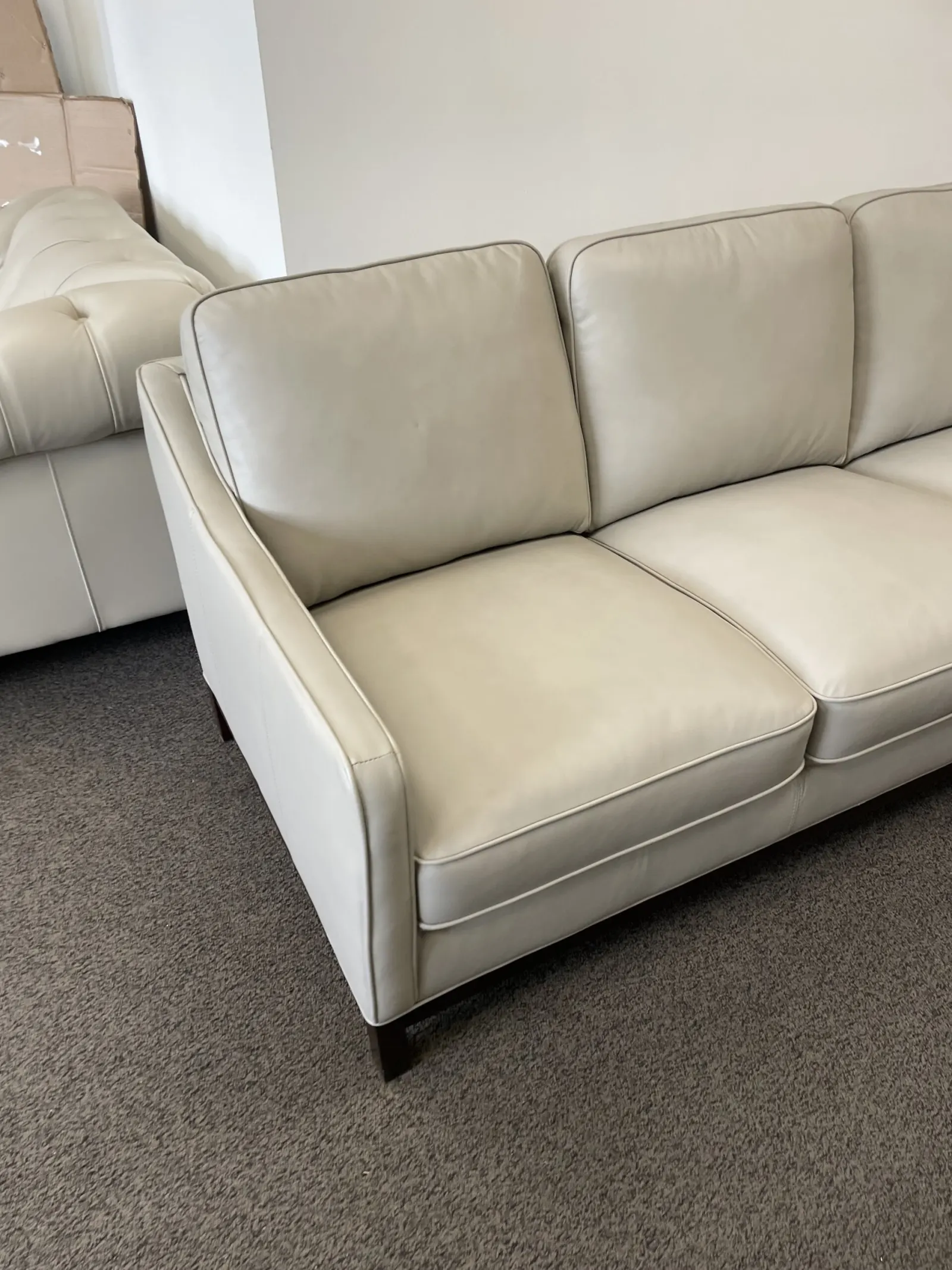 Concise Leather Sofa - Image 3