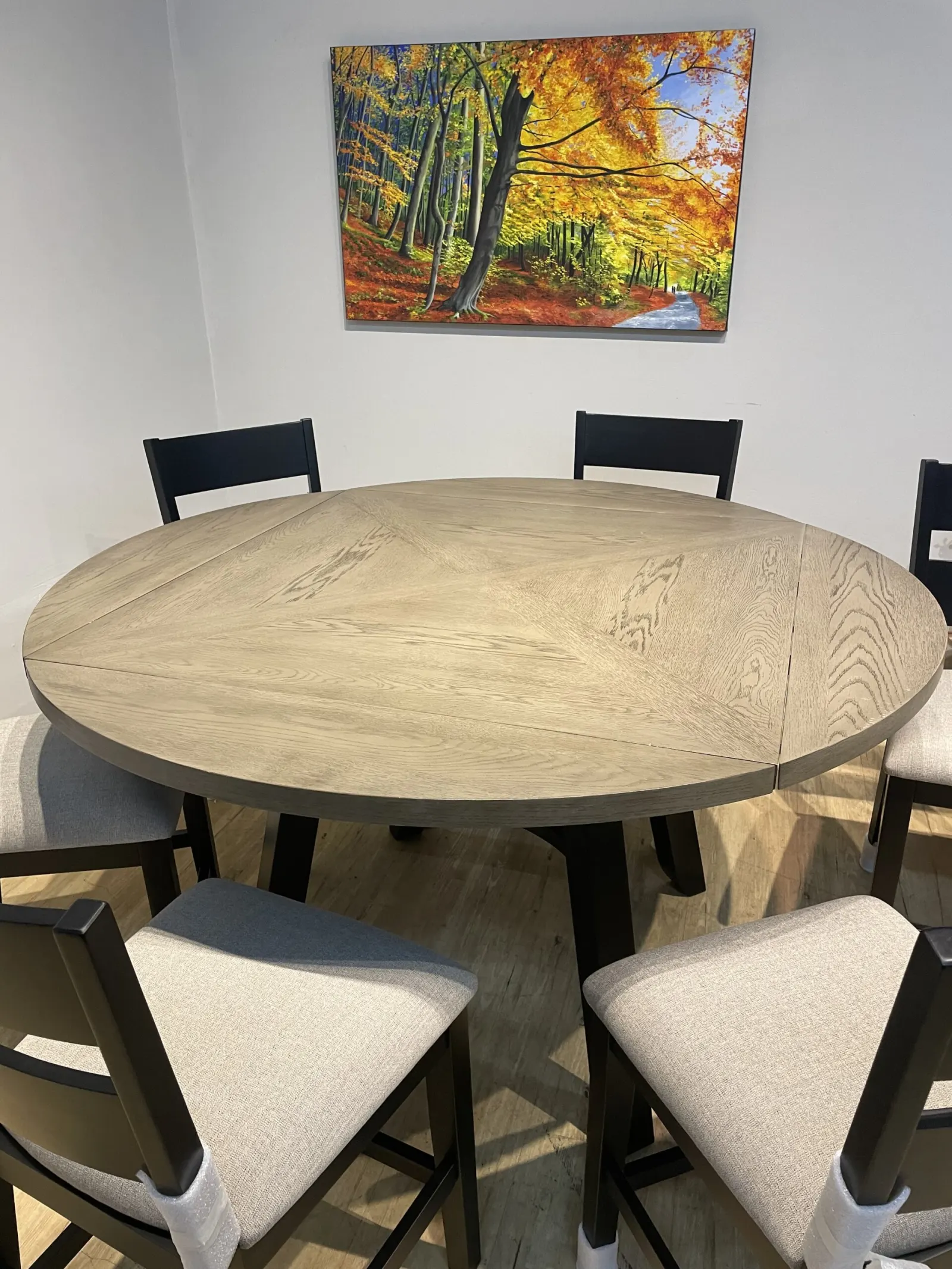 Easton 7-piece Square to Round Counter Height Dining Set - Image 3