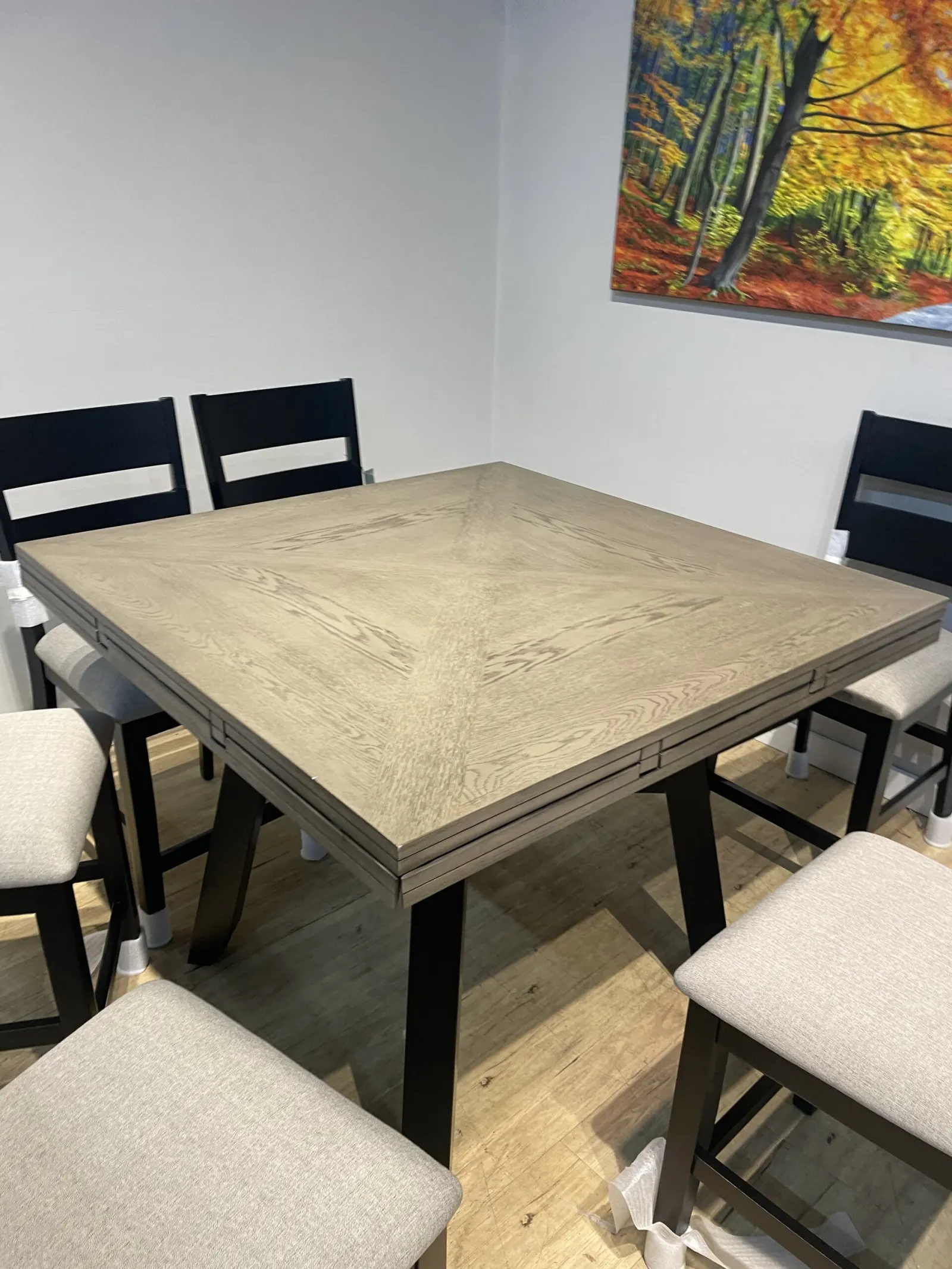 Easton 7-piece Square to Round Counter Height Dining Set - Image 8
