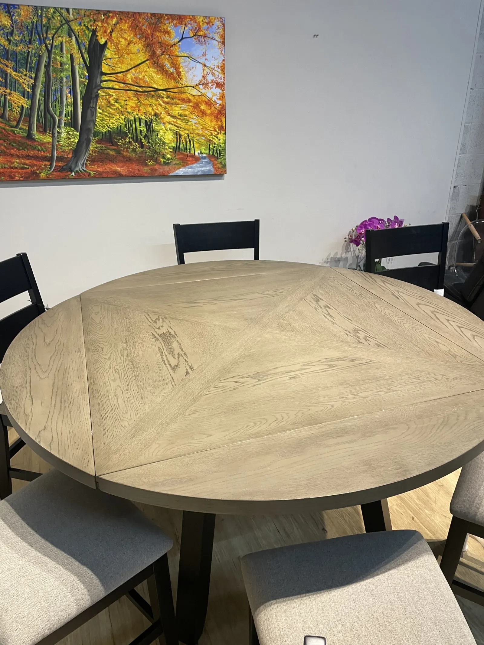 Easton 7-piece Square to Round Counter Height Dining Set - Image 12