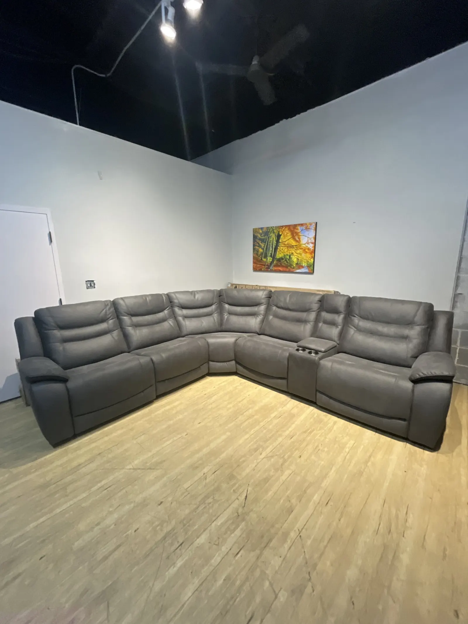 Kelsee Fabric Power Reclining Sectional with Power Headrests
