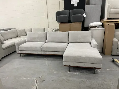 Myla 2-piece Fabric Sofa Chaise - Photo 1