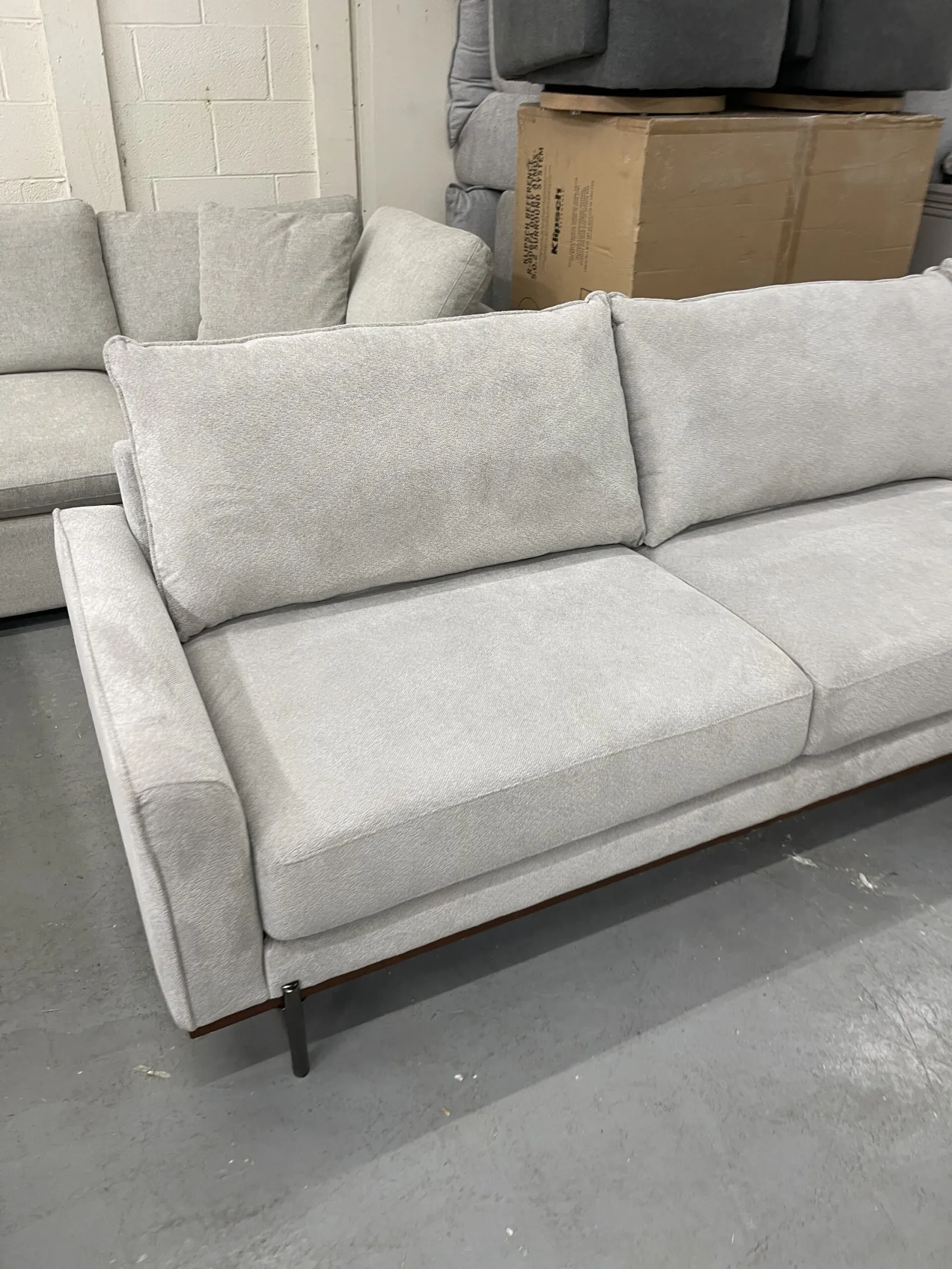 Myla 2 Piece Fabric Sofa Chaise - Image 7