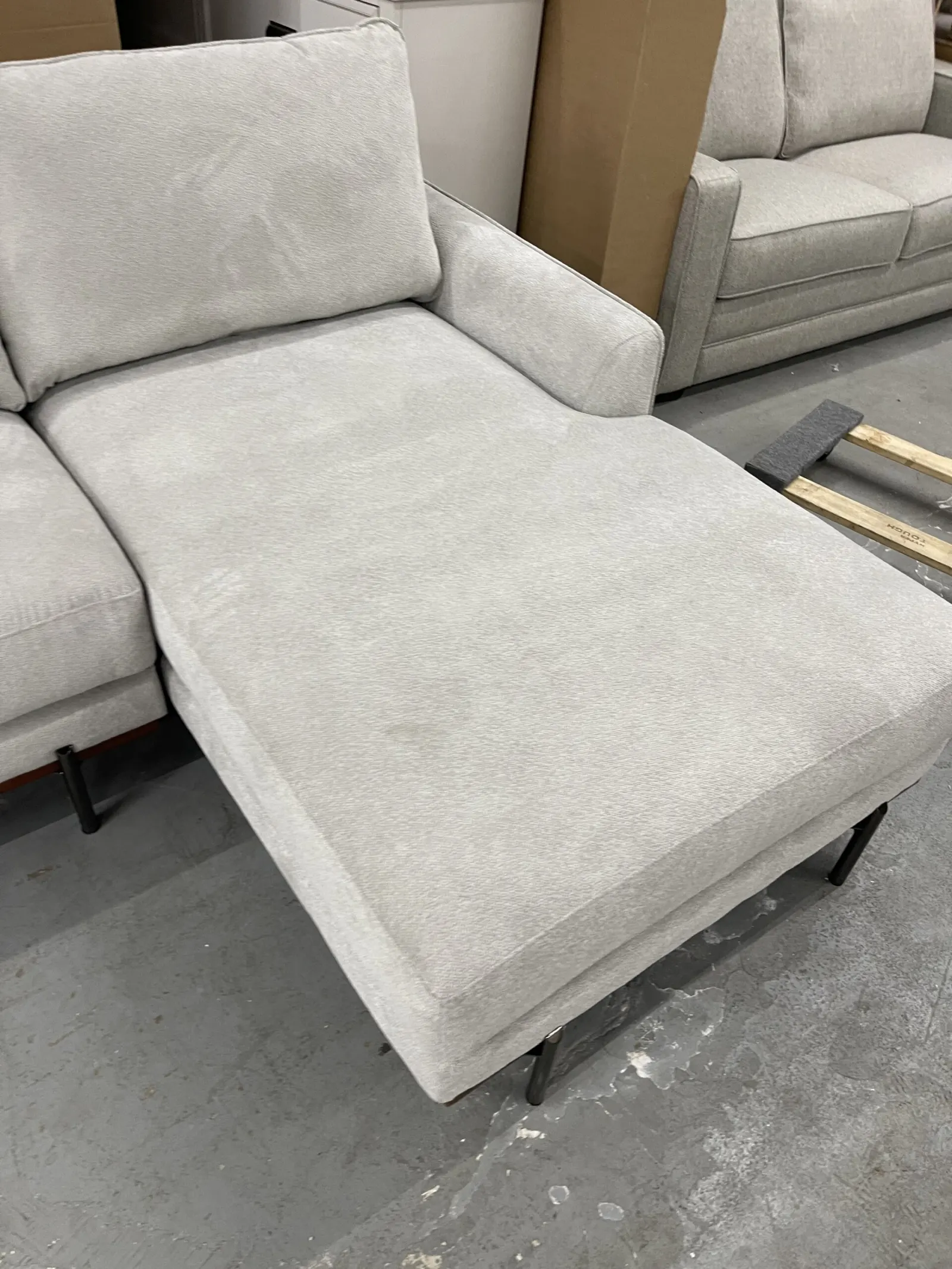 Myla 2 Piece Fabric Sofa Chaise - Image 10