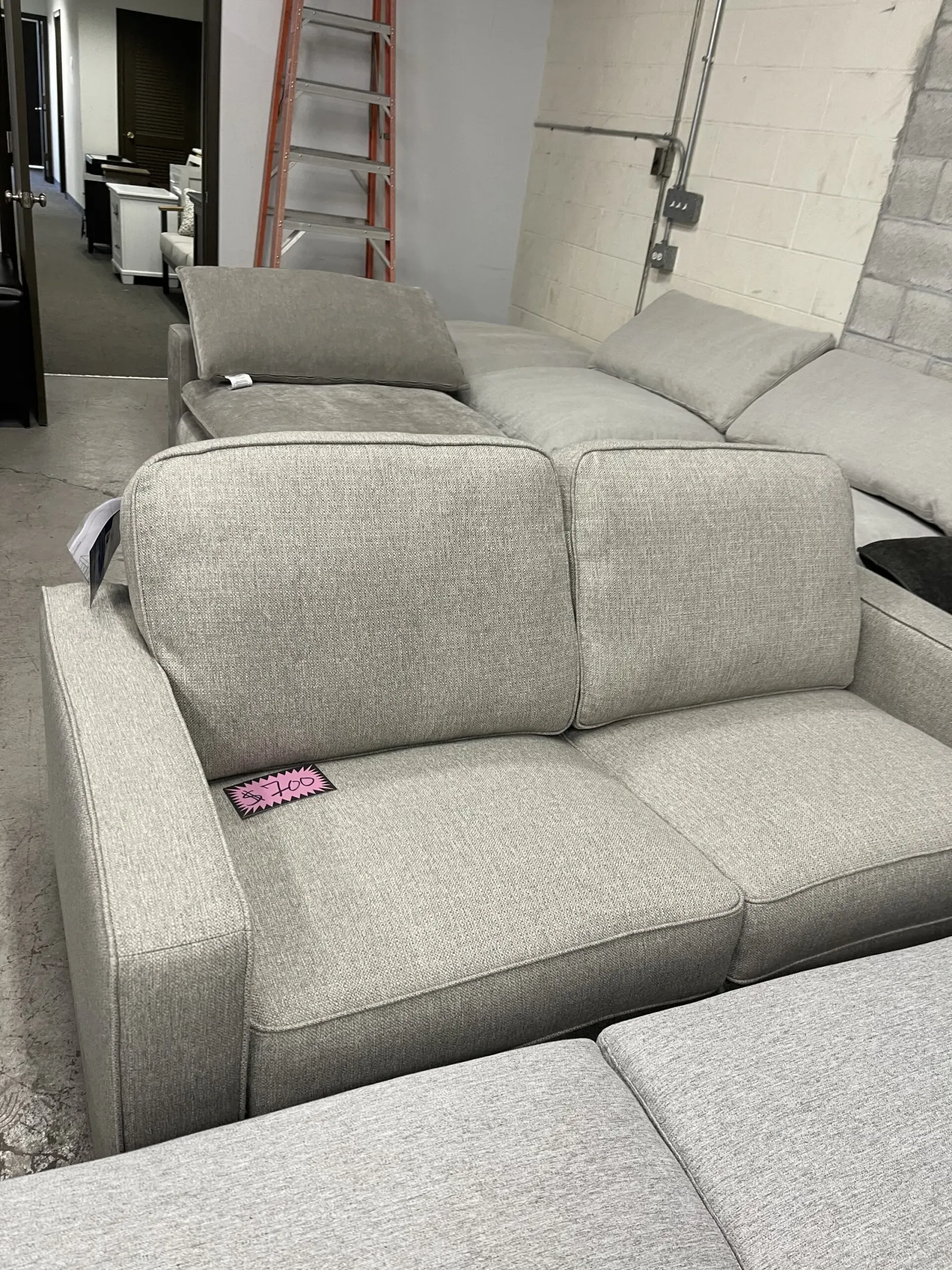 Rosie Fabric Sleeper Sofa With Memory Foam Mattress - Image 2