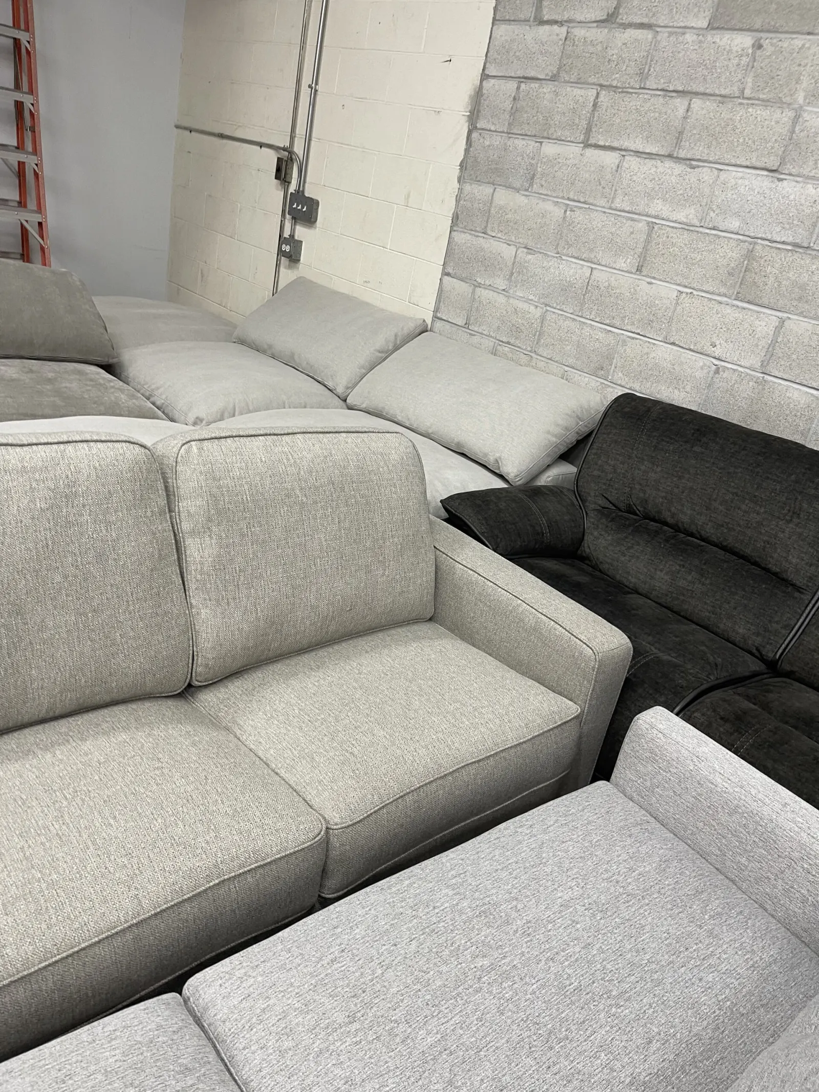 Rosie Fabric Sleeper Sofa With Memory Foam Mattress - Image 3