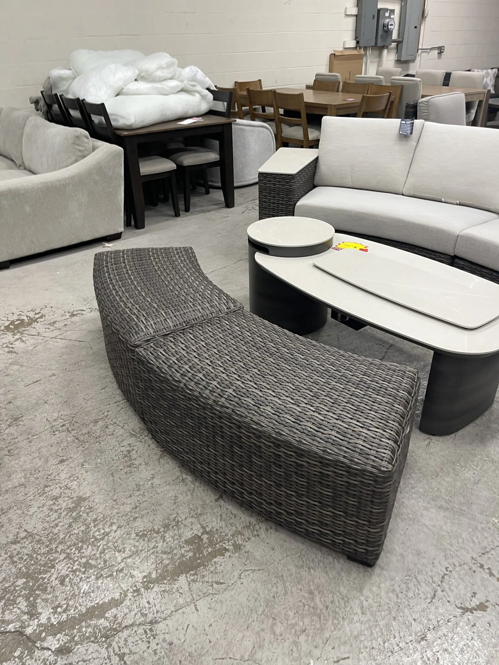 SunVilla Middleton 7-piece Fire Outdoor Patio Sectional Seating Set - Image 6