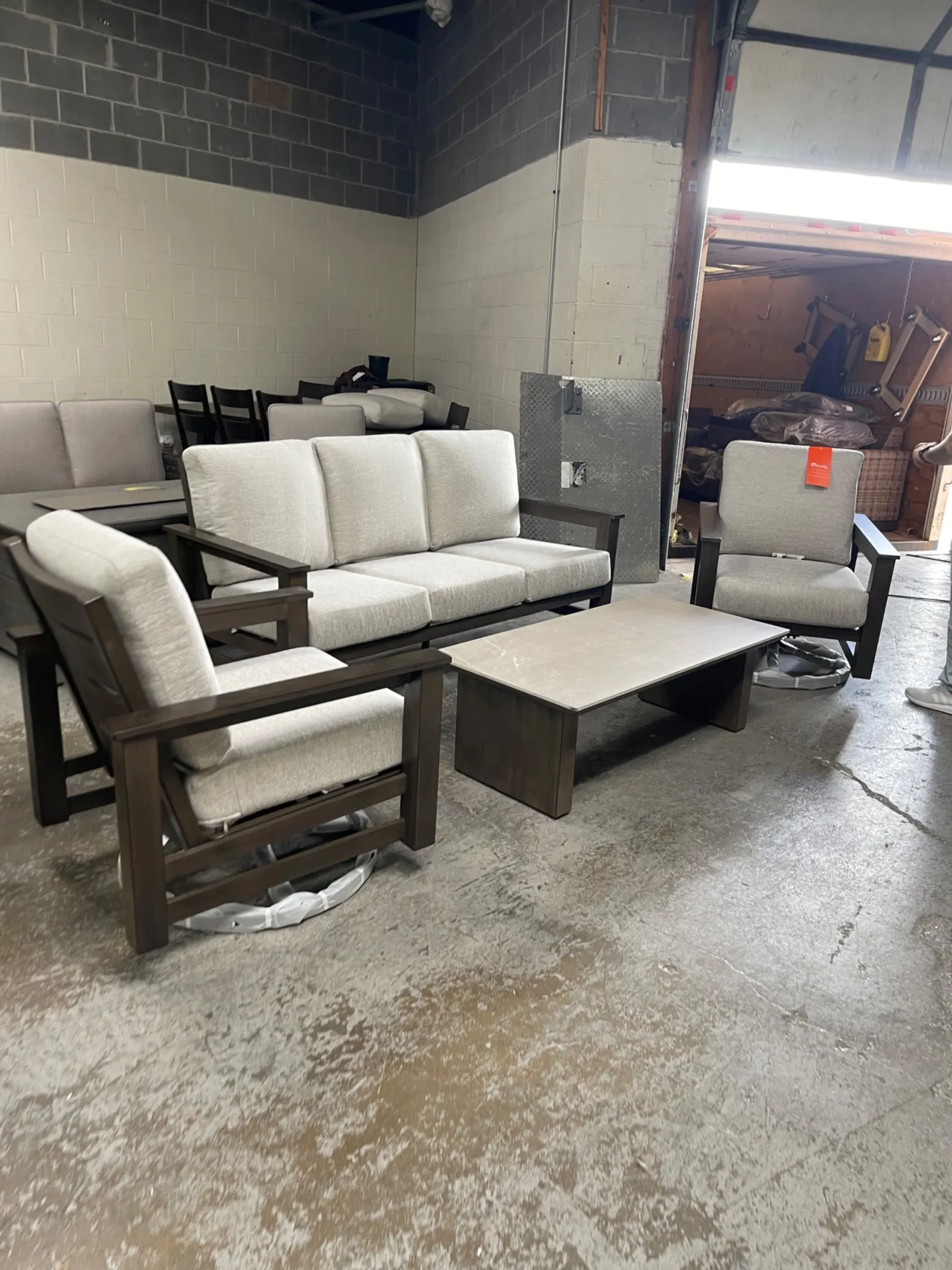 SunVilla Royce 4-piece Fire Outdoor Patio Seating Set