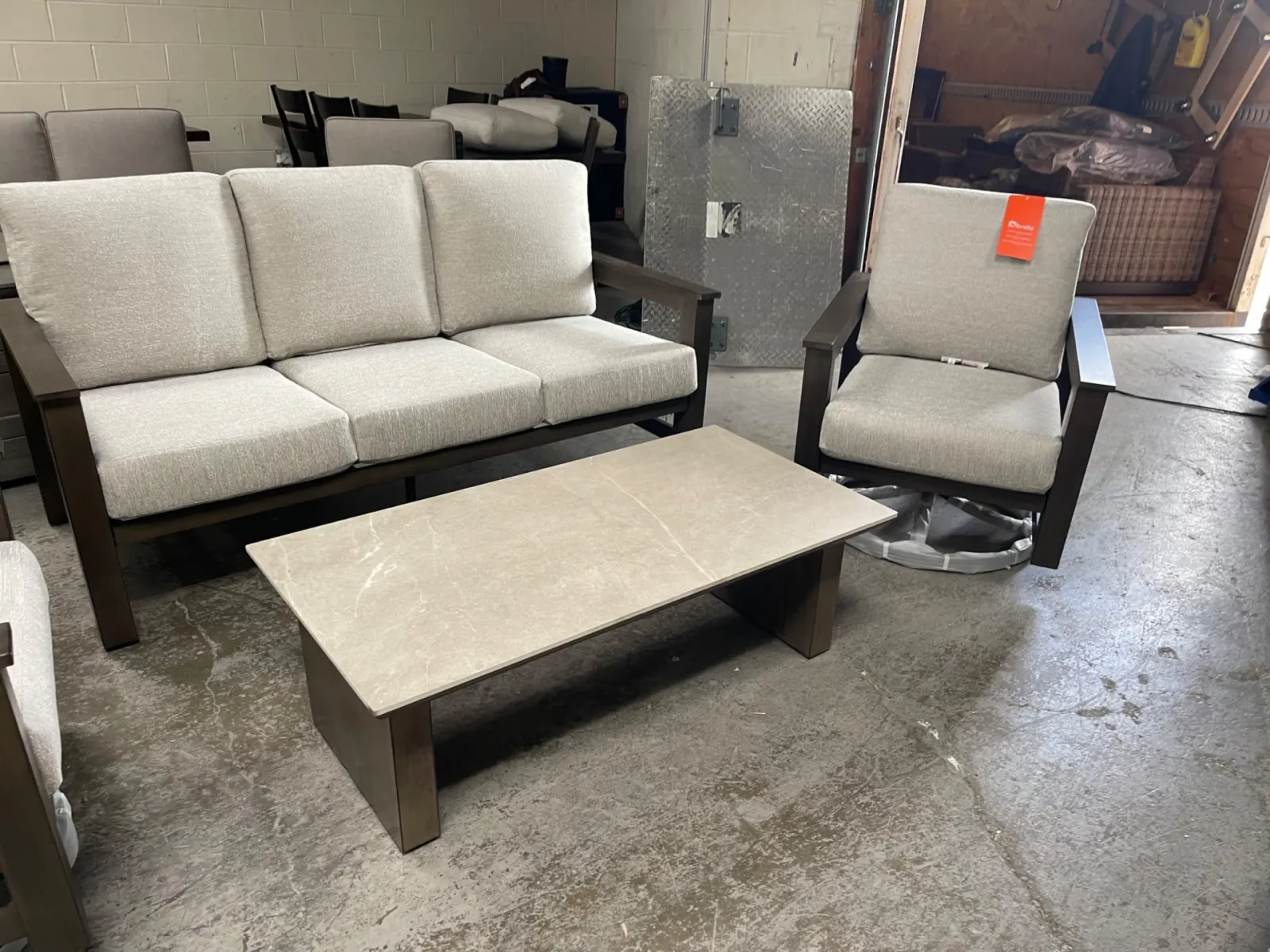 SunVilla Royce 4-piece Fire Outdoor Patio Seating Set - Image 3