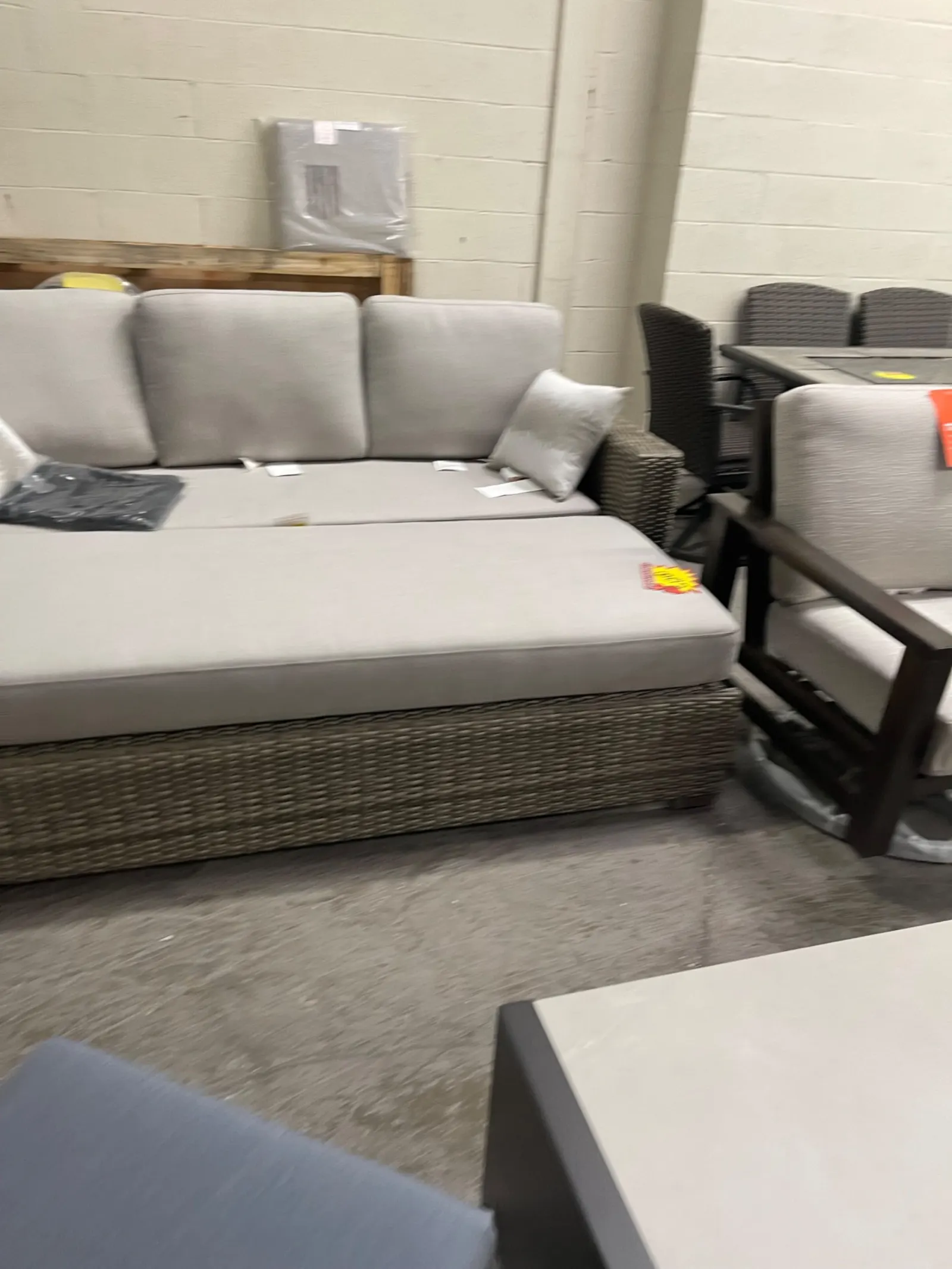 Thomasville Dillard Convertible Outdoor Patio Sofa Set - Image 3