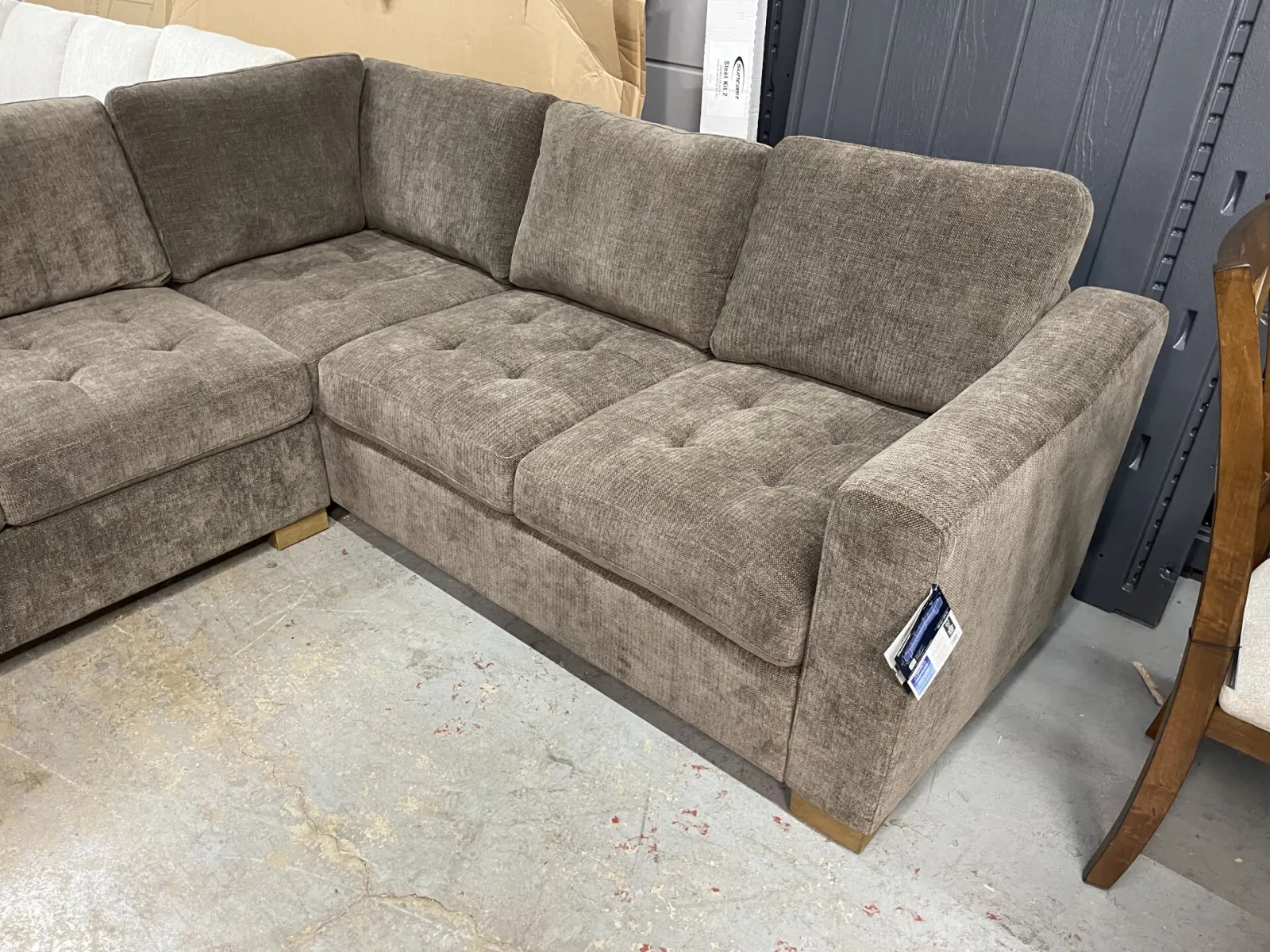 Thomasville Ellsford 2 Piece Fabric Sectional Brown - Image 3