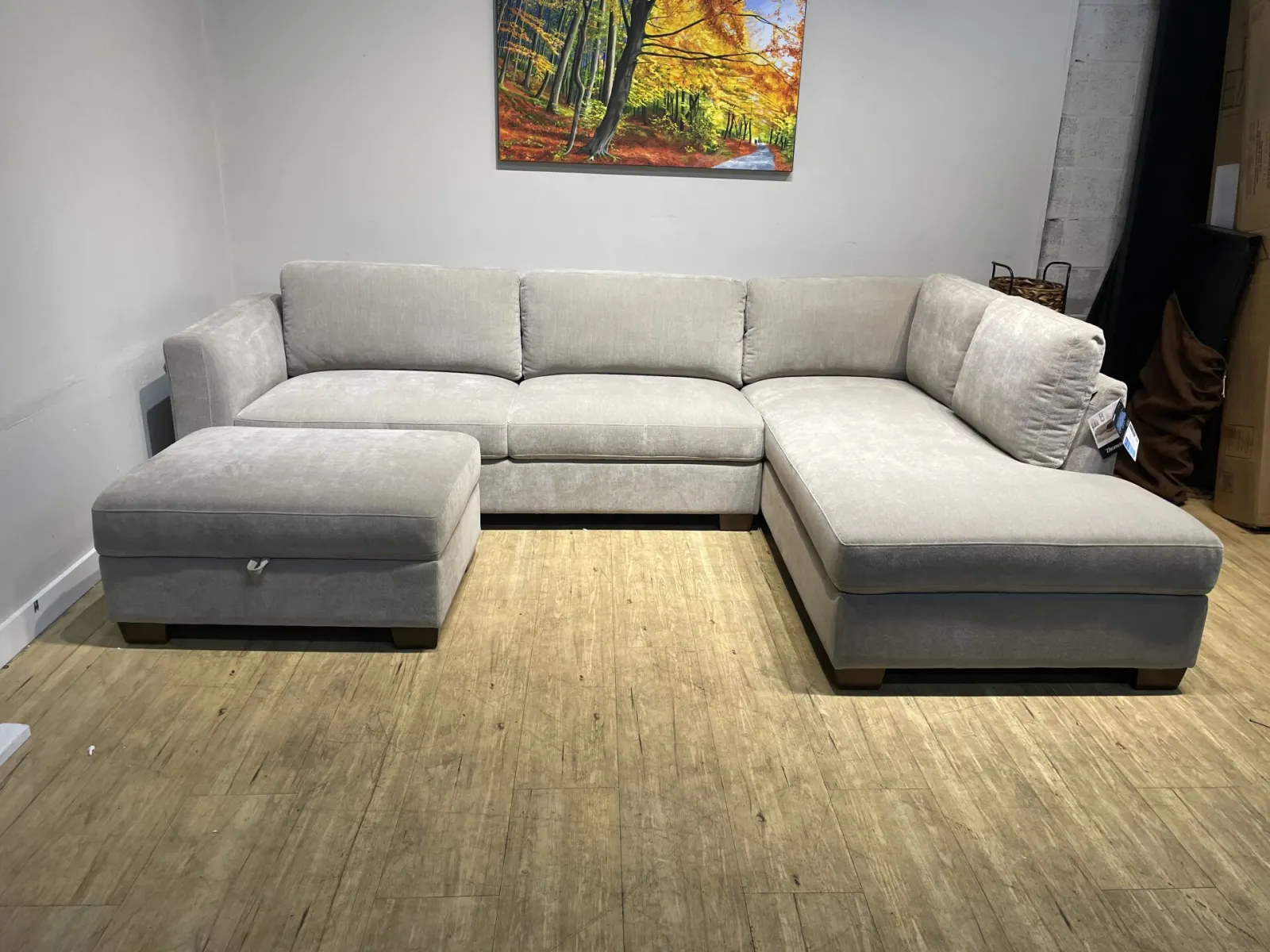 Thomasville Walsen Sectional with Storage Ottoman