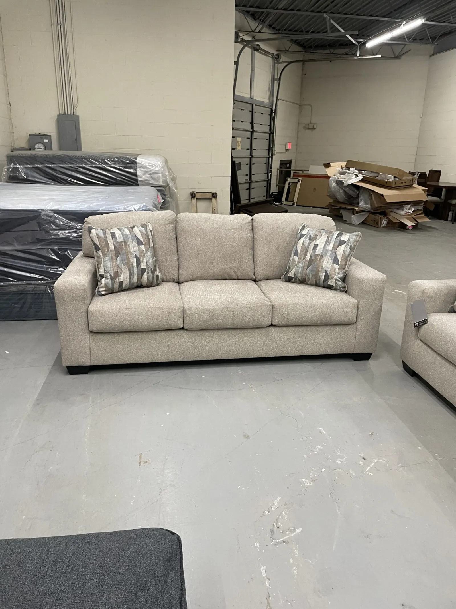 Two Ashley Deltona Sofa Couch Set - Image 2