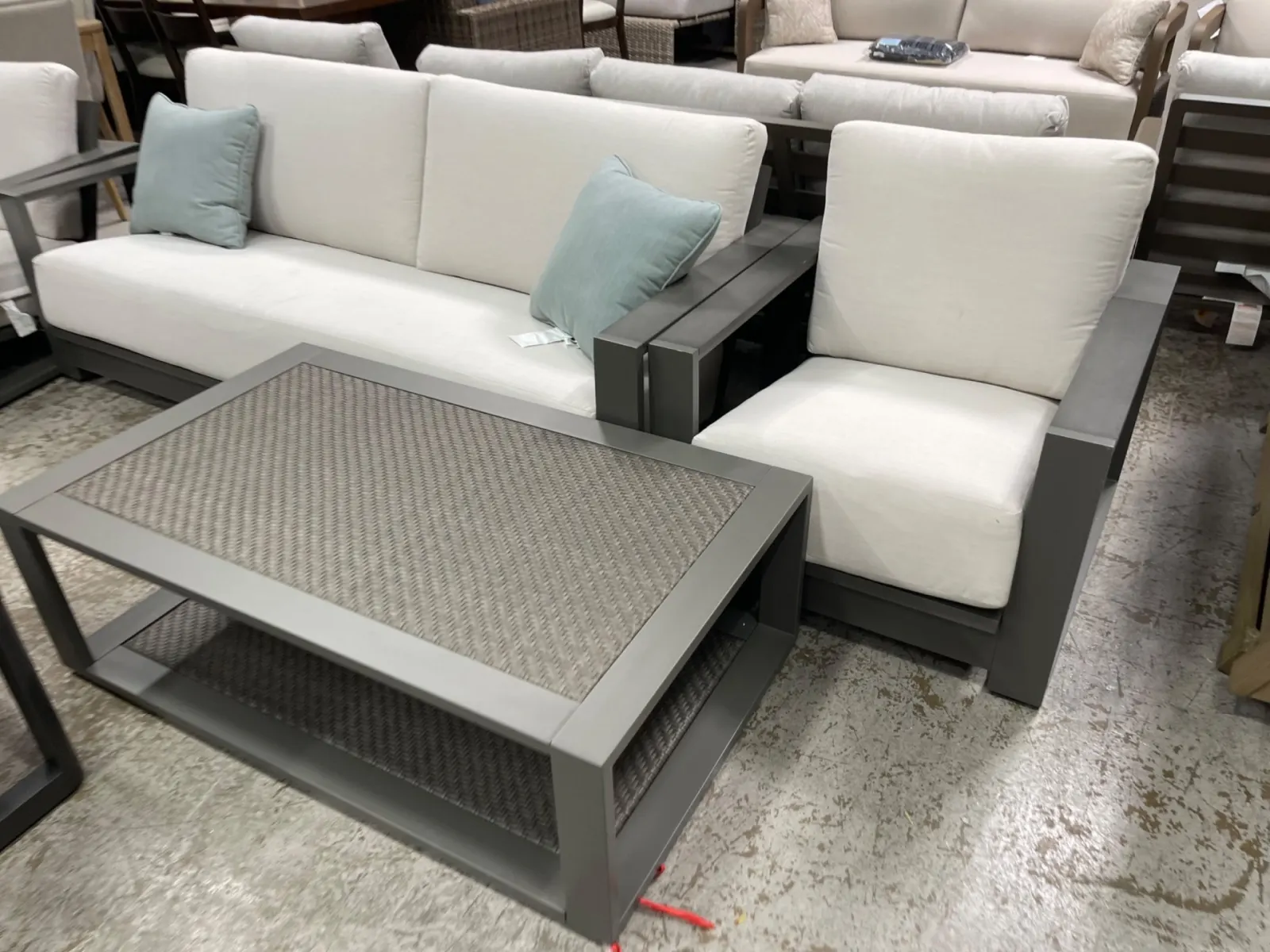 Veranda Classics Milan 4-piece Deep Outdoor Patio Seating Set - Image 2